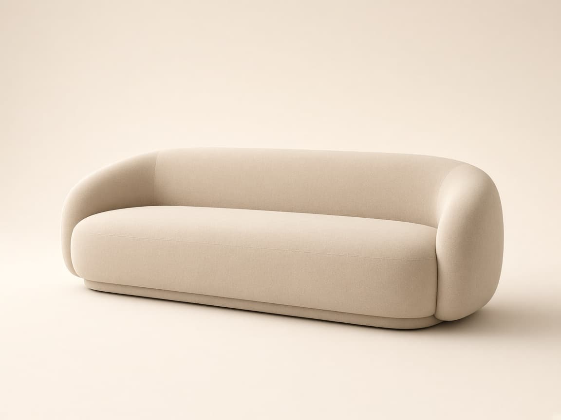 The Lenoir Sofa in beige upholstery