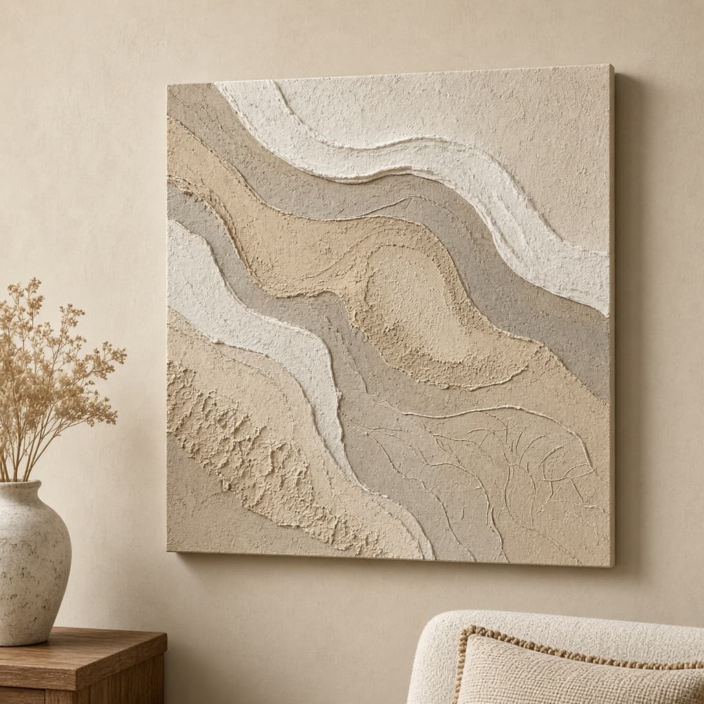 Textured wall art panel