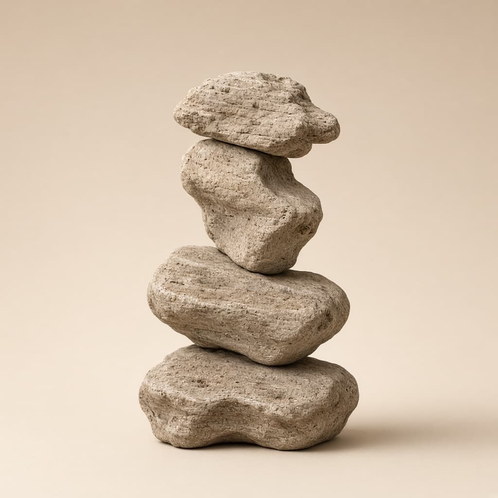 Sculptural stone object