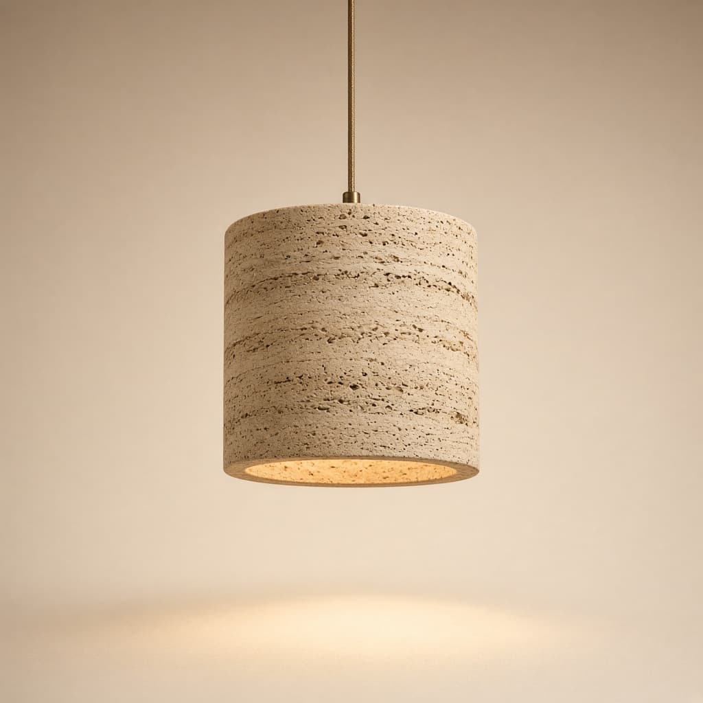 Rivo travertine pendant light