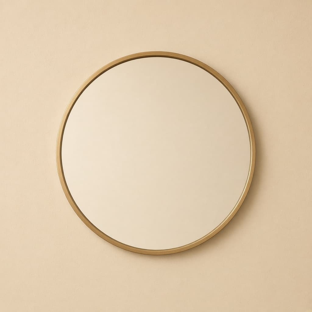 Round wall mirror